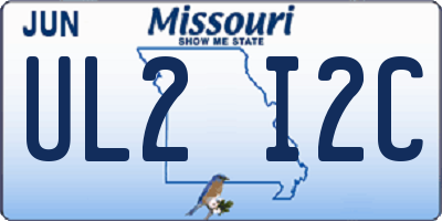 MO license plate UL2I2C