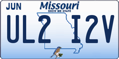 MO license plate UL2I2V