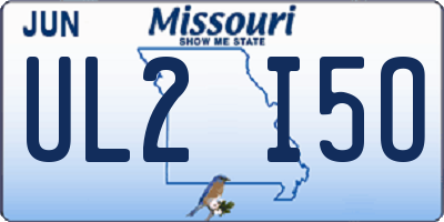 MO license plate UL2I5O