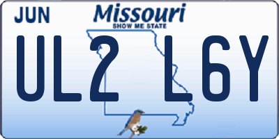 MO license plate UL2L6Y
