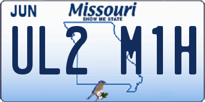 MO license plate UL2M1H