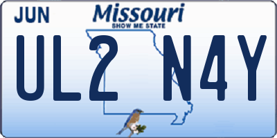 MO license plate UL2N4Y