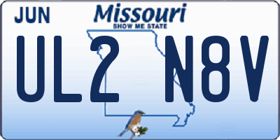 MO license plate UL2N8V