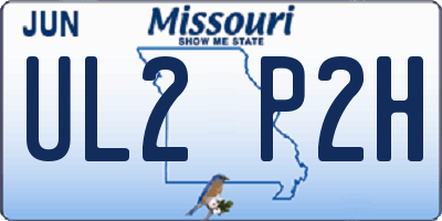 MO license plate UL2P2H