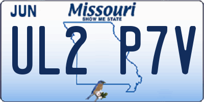 MO license plate UL2P7V