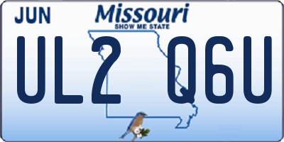 MO license plate UL2Q6U