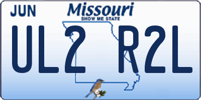 MO license plate UL2R2L