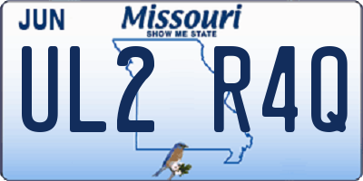 MO license plate UL2R4Q