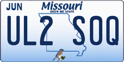 MO license plate UL2S0Q