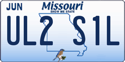 MO license plate UL2S1L