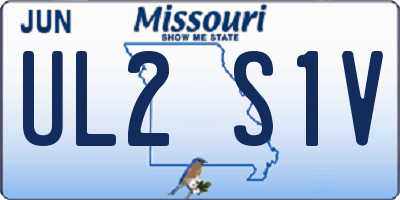 MO license plate UL2S1V