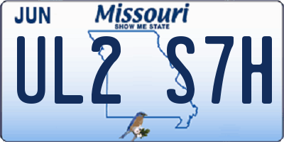 MO license plate UL2S7H