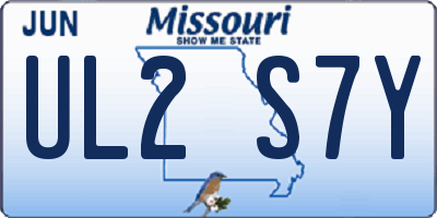 MO license plate UL2S7Y