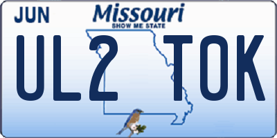MO license plate UL2T0K