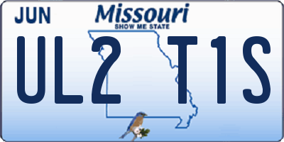 MO license plate UL2T1S