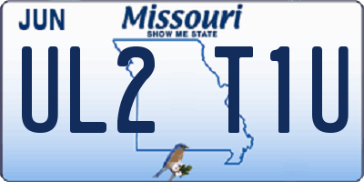 MO license plate UL2T1U
