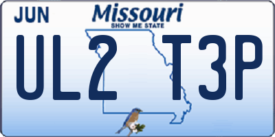 MO license plate UL2T3P