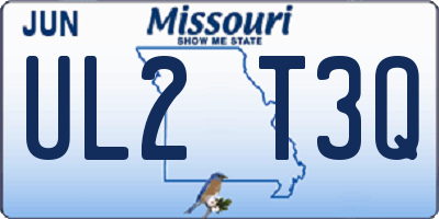 MO license plate UL2T3Q