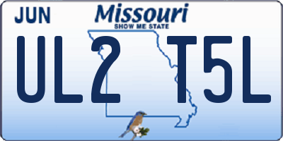 MO license plate UL2T5L