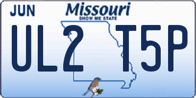 MO license plate UL2T5P