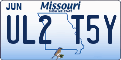 MO license plate UL2T5Y