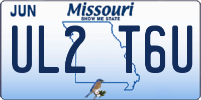 MO license plate UL2T6U