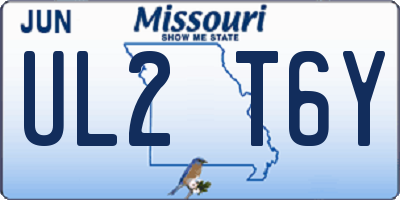 MO license plate UL2T6Y