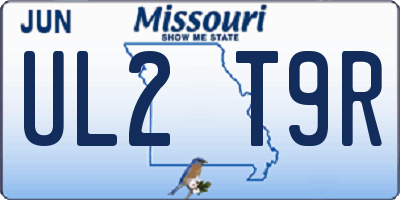 MO license plate UL2T9R