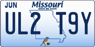 MO license plate UL2T9Y
