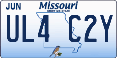 MO license plate UL4C2Y