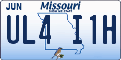 MO license plate UL4I1H
