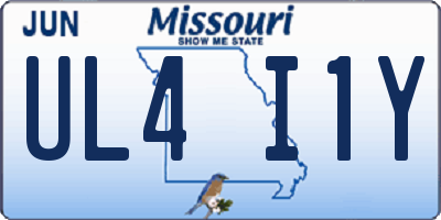 MO license plate UL4I1Y