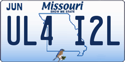 MO license plate UL4I2L