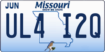MO license plate UL4I2Q
