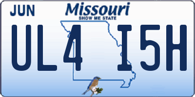 MO license plate UL4I5H