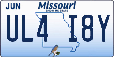 MO license plate UL4I8Y