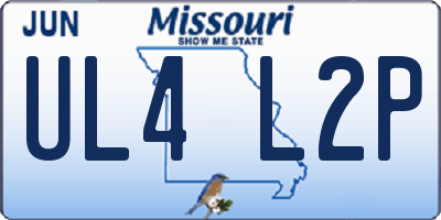 MO license plate UL4L2P