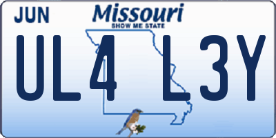 MO license plate UL4L3Y