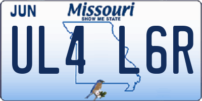 MO license plate UL4L6R