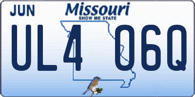 MO license plate UL4O6Q