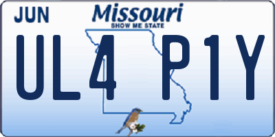 MO license plate UL4P1Y