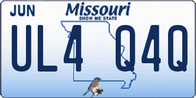 MO license plate UL4Q4Q