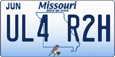 MO license plate UL4R2H