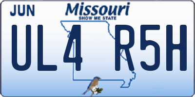 MO license plate UL4R5H