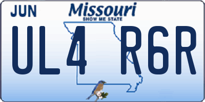 MO license plate UL4R6R