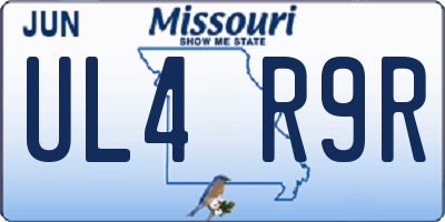 MO license plate UL4R9R