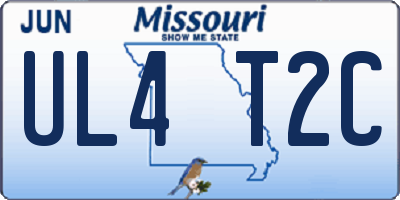 MO license plate UL4T2C