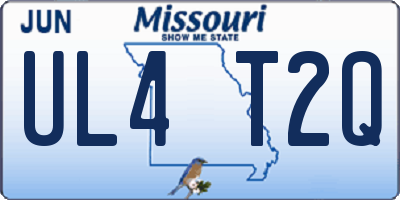 MO license plate UL4T2Q