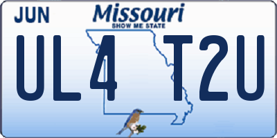 MO license plate UL4T2U