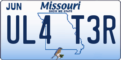 MO license plate UL4T3R